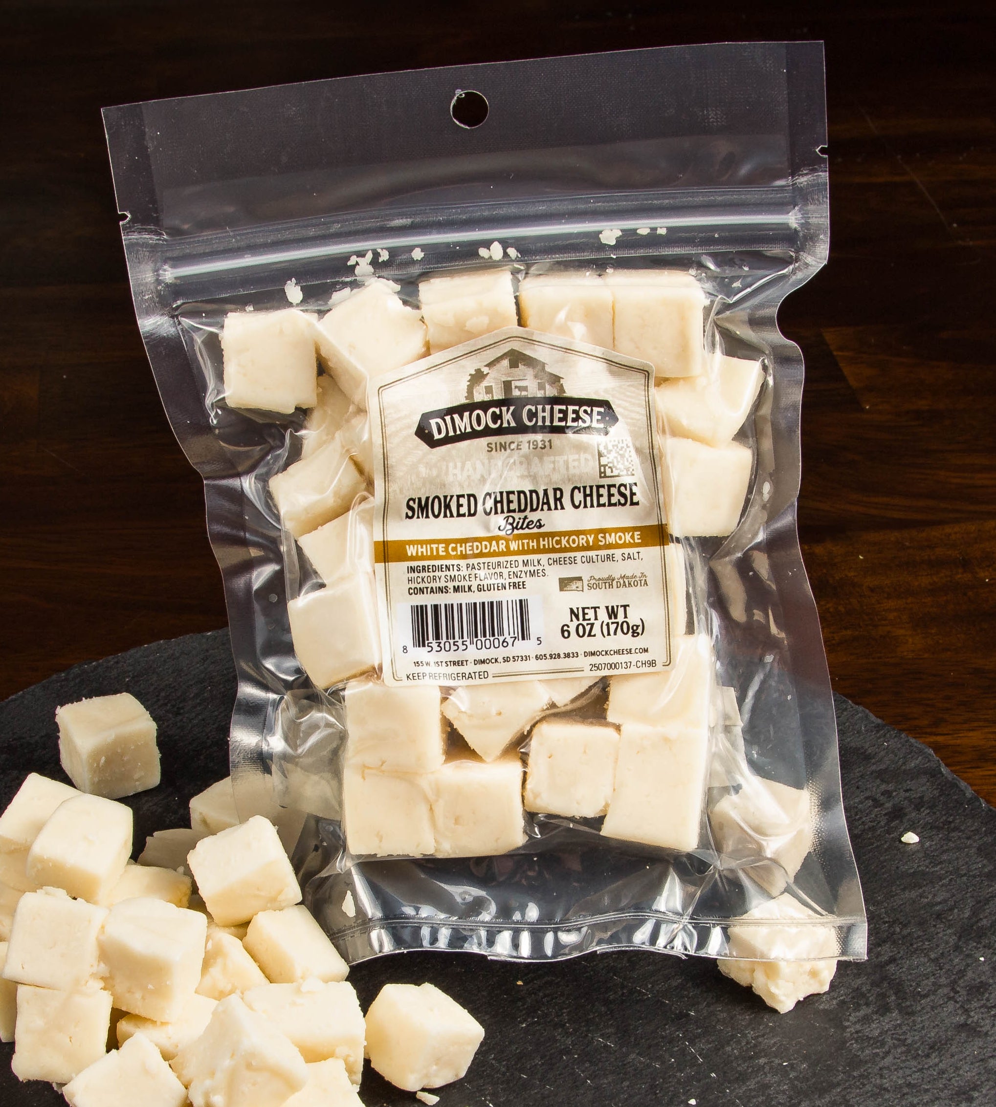 Smoked Cheddar Bites – Dimock Dairy
