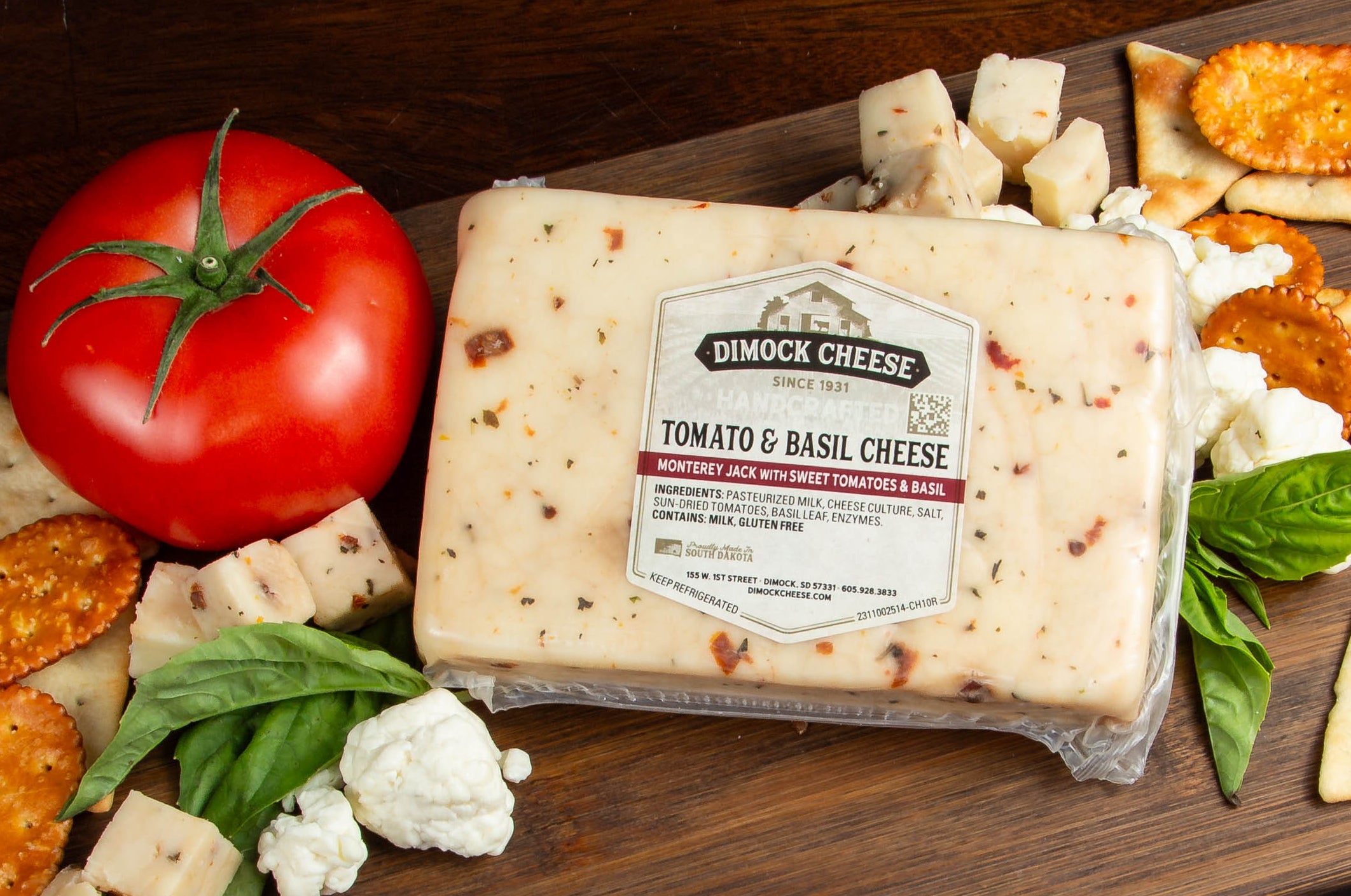 Tomato & Basil Block – Dimock Dairy